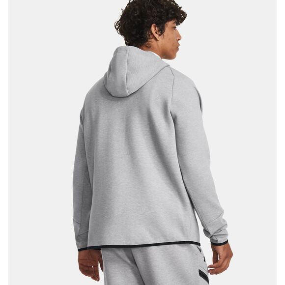 NWT Under Armour Men's UA Unstoppable Fleece Full-Zip in Mod Grey size Medium - Picture 2 of 7